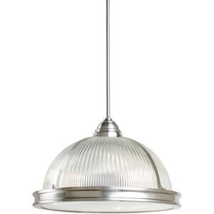 Generation Lighting Pratt Street Prismatic 3-Light Pendant in Brushed LG